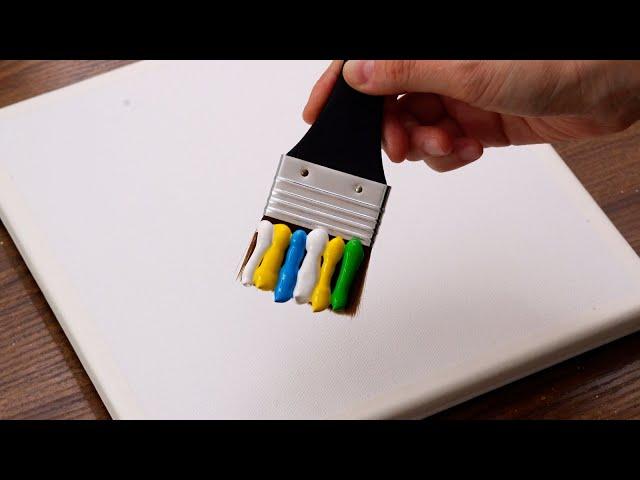 How To Paint Daisy Flowers｜Easy & Simple Acrylic Painting For Beginners (1424)