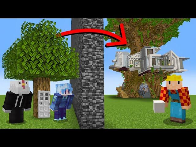 Minecraft Yapı Kapışmasında 4 YouTuber VS Pro Mimar 'a KARŞI!