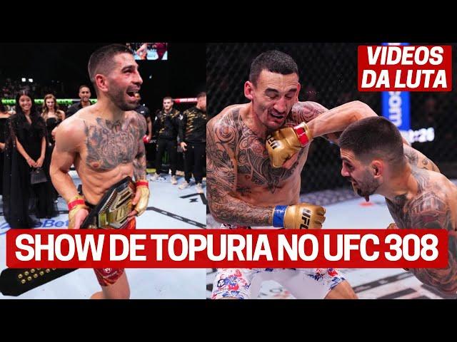 VIDEO LUTA TOPURIA APLICA NOCAUTE SENSACIONAL EM HOLLOWAY NO UFC 308