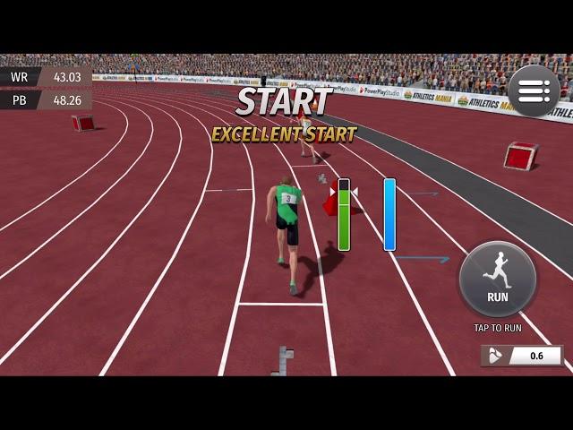 Athletics mania - new 400m event