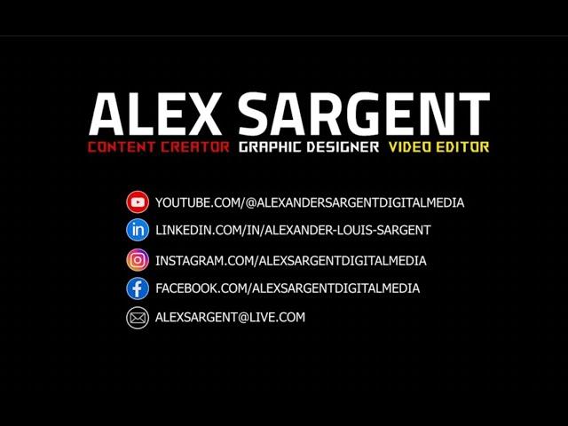 Alex Sargent - Showreel - Content Creator