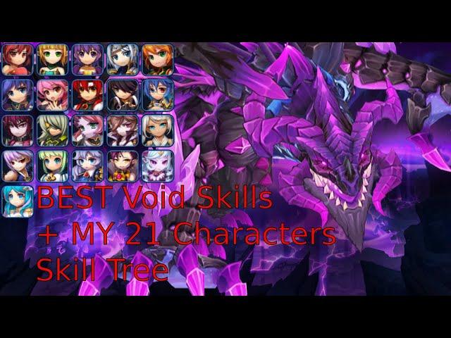 BEST Skills in Void + Normal Skill Tree (21 Characters) - Grand Chase Classic