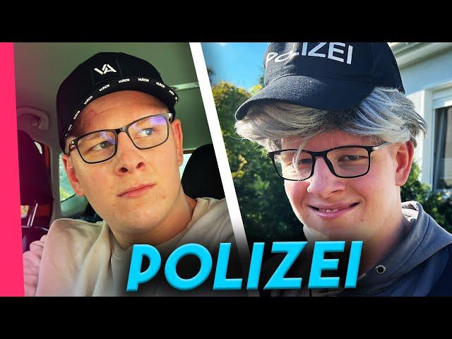 Fahranfänger in der Polizeikontrolle.