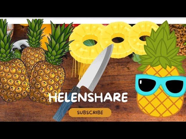 HelenShare is live!Lets cut overripe pineapple but sweet |ASMR cutting #shortsfeed #satisfying