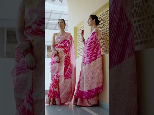 Pink Handwoven Banarasi Silk Saree | Shivangi Kasliwal