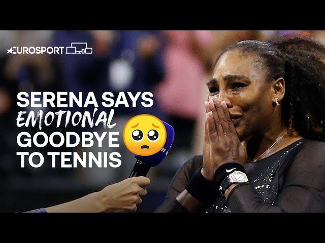 Serena Williams in tears as her tennis career ends  | 2022 US Open | Eurosport tennis