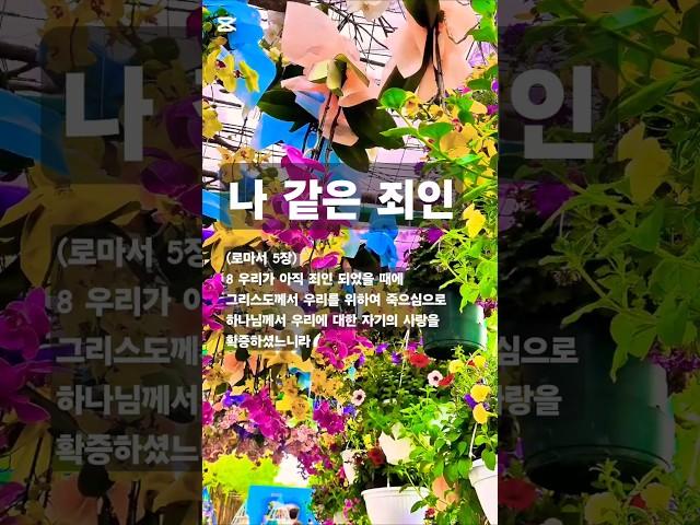 말씀찬양 로마서 5:8 내가 아직 죄인되었을 때 나를 사랑하신 그 사랑에 감사합니다
