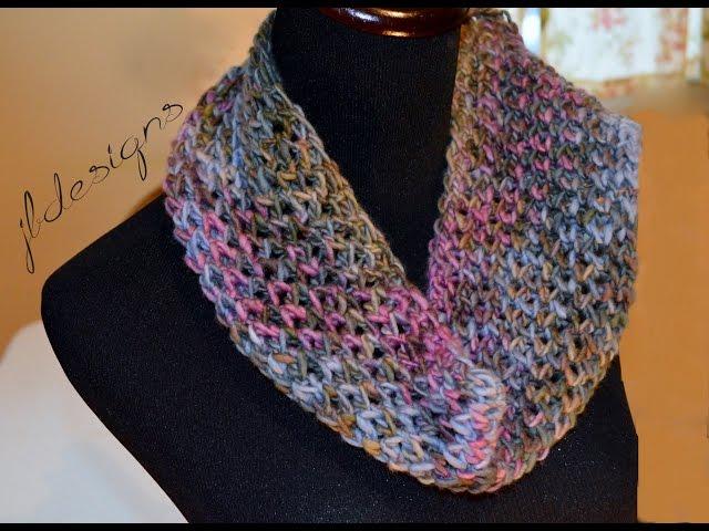 Loom Knit Modified Diamond Lace Scarf