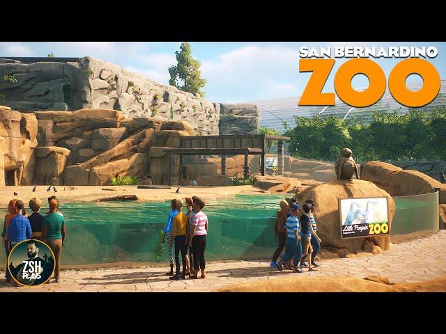 Building a Little Penguin Beach in Franchise Mode! | San Bernardino Zoo | Planet Zoo