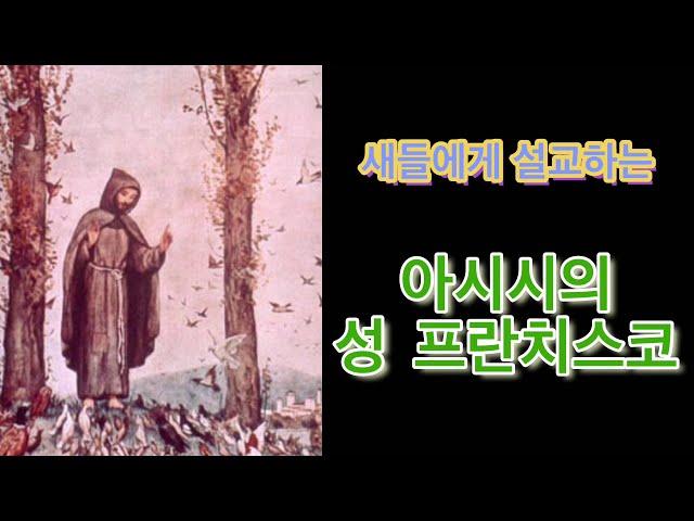 {아시시의 성 프란치스코 이야기} - 새들에게 설교하는 ‘아시시의 성 프란치스코’