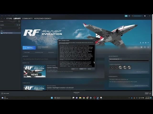 RealFlight Evolution - Installation and Getting Started with Steam