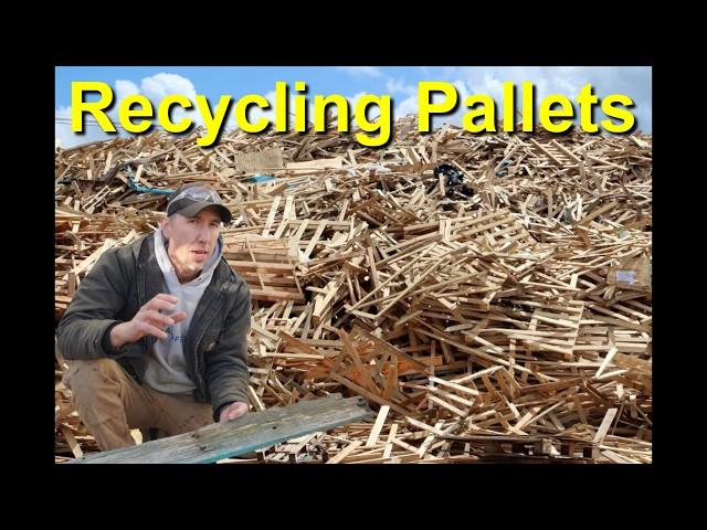 Recycling Pallets & Wood With Nails #palletrecycling #wood #woodrecycling