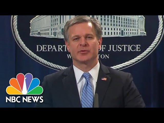 FBI Director: 13 Explosive Mail Bombs 'Were Not Hoax Devices' | NBC News