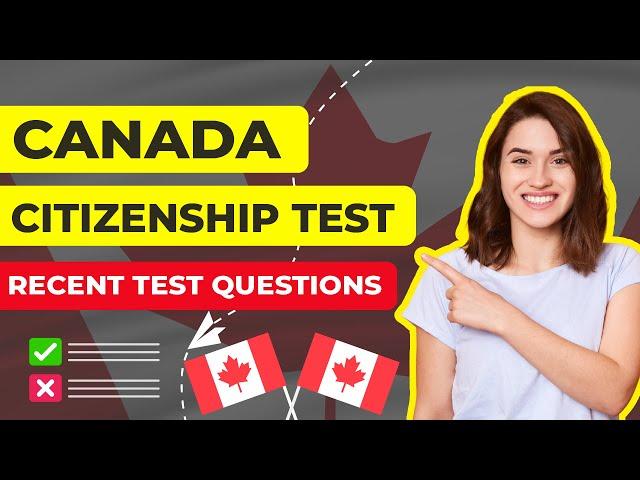 Canadian citizenship test 2024 | Recent Canadian citizenship test