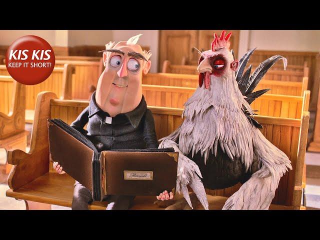 Funny CG animation about a priest losing his faith | "I, Barnabe" - by Jean-François Lévesque