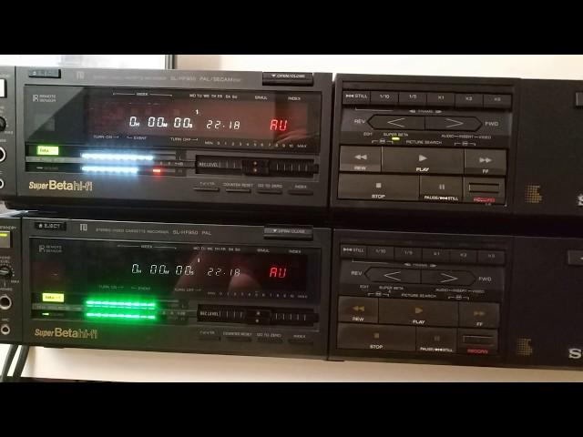 Sony SL-HF950 Betamax - VU meter question