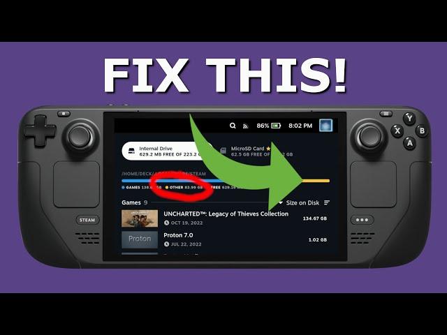 Reclaim your Steam Deck Disk Space - Fix Other Data - Clear Shader Cache