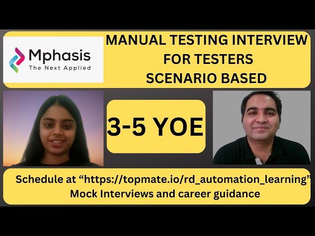 Manual Testing Interview Questions and Answers| Testing Interview Questions | RD Automation Learning