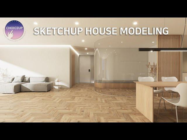 스케치업 집 인테리어 + 모델링 (Sketchup House Modeling)