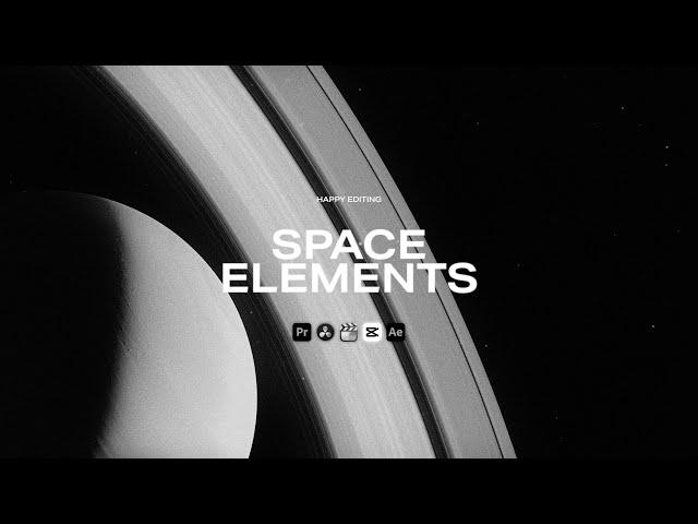 4K Space Elements - Video Editing Assets