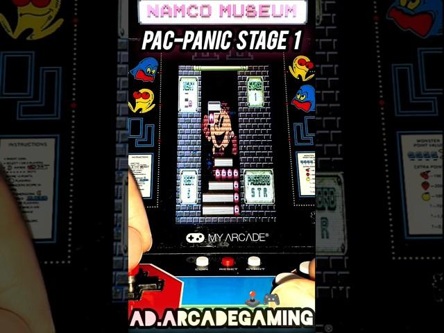 Pac-Panic Stage 1 Puzzle Mode Quickplay  My Arcade Namco Museum Mini Player