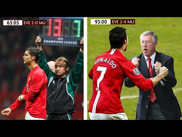 When Cristiano Ronaldo Substituted & Shocked Sir Alex Ferguson