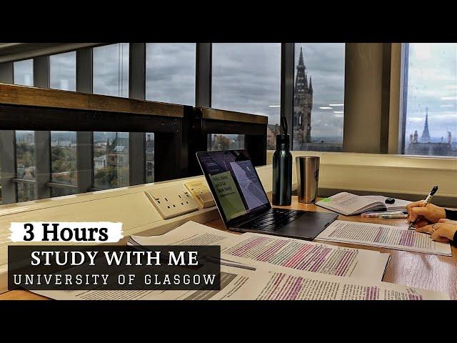 3 HOUR STUDY WITH ME at the LIBRARY |  Background noise, no breaks, real-time, no music