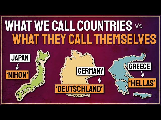 What We Call Countries VS What They Call Themselves