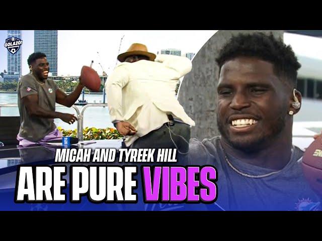 Micah plays American Football with Miami Dolphins' Tyreek Hill  | UCL Today | CBS Sports Golazo