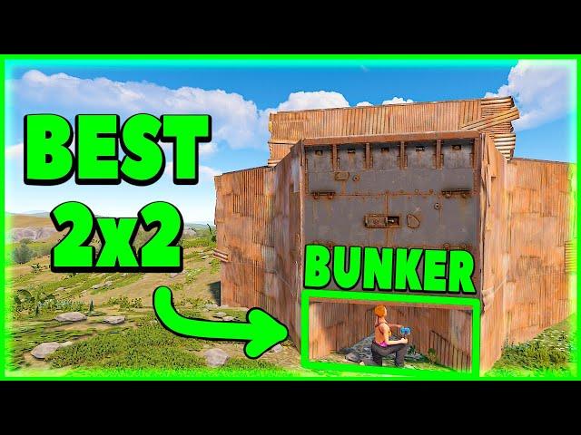 The BEST 2x2 Bunker Base Design in RUST NEW - (underground bunker) 2022