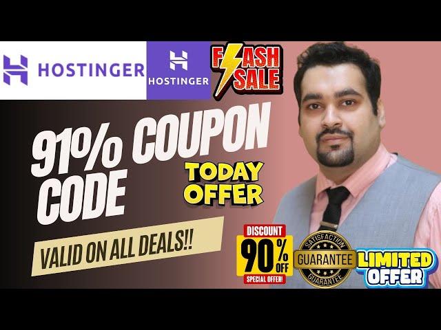 Hostinger Coupon Code 2024 - 91% Coupon Discount Deal