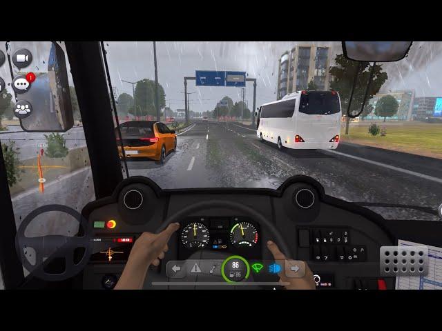 Bus simulator realistic high graphics for android & Iphone | Rainy driving ️|