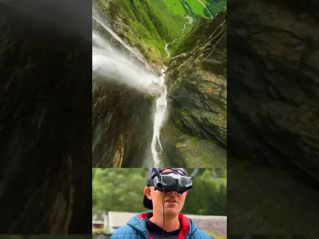 First time trying my waterproofed drone capabilities at one of the tallest waterfalls in Norway 
