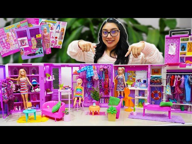 Le HAGO un MEGA CLOSET DE ENSUEÑO a BARBIE con 3 CLOSETS DIFERENTES