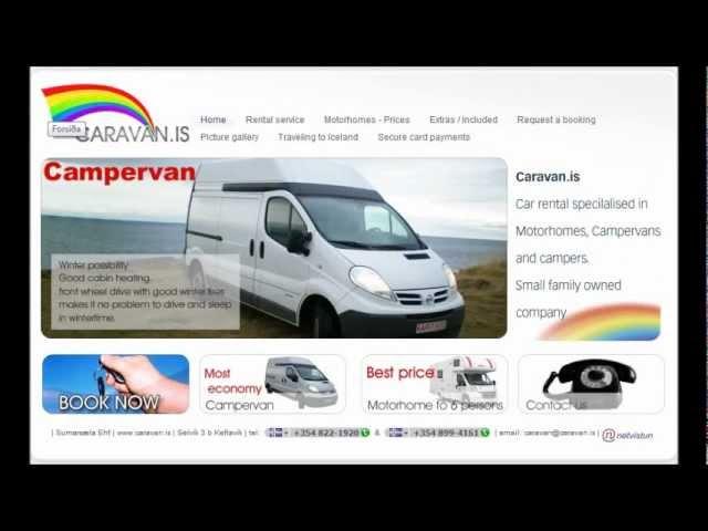 Campervan rental in Iceland