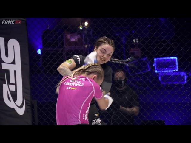 FAME MMA 6 - WALKA Marta Linkiewicz (Linkimaster) vs Zusje