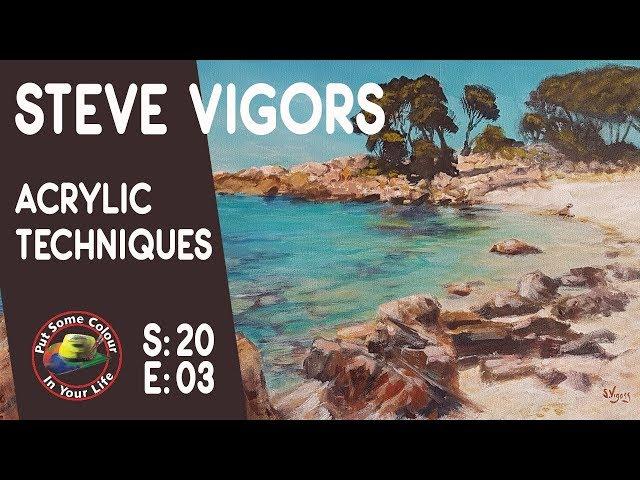 How to paint acrylic seascapes with Steve Vigors | Colour In Your Life