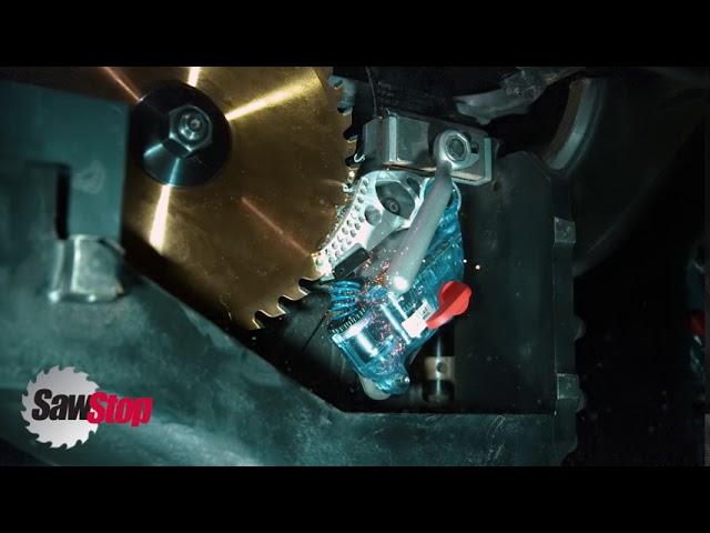 SawStop Slow Motion Brake Activation