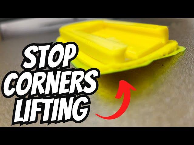Understand and fix lifting corners on 3d prints. Including mouse ears !