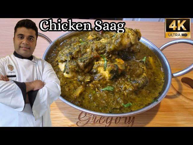 Chicken Saag | Palak Chicken | Saag Wala chicken | Panjabi Saag Recipe @gregkitchen8379#ChickenSaag