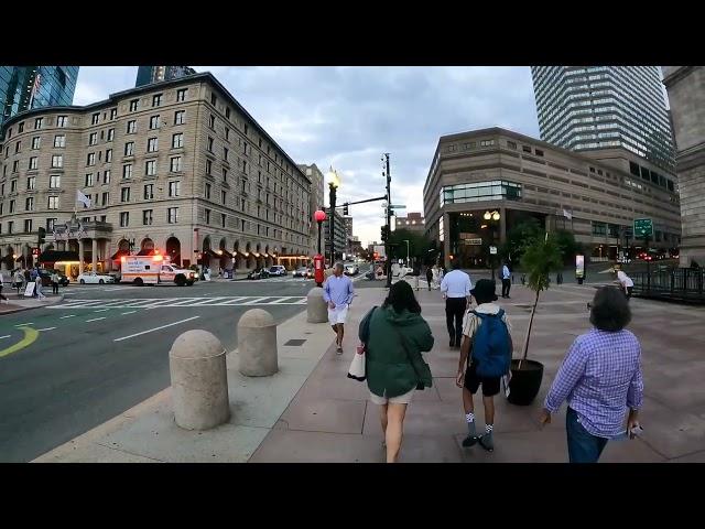 Clip: Boston MA Boylston Street Summer Walk