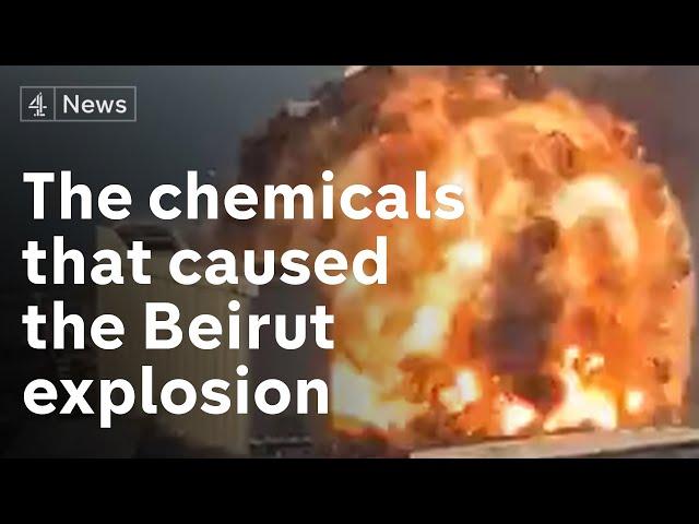 Which chemicals caused Beirut explosion?