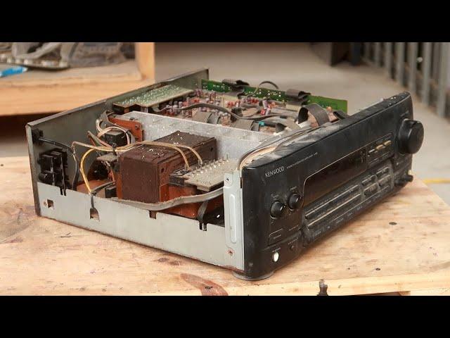 Restoration stereo integrated amplifier KENWOOD / Rehabilitate step by step