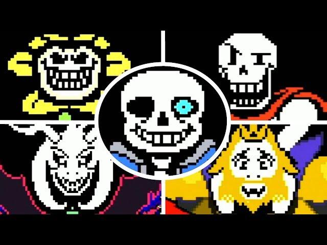 Undertale - All Bosses & Endings