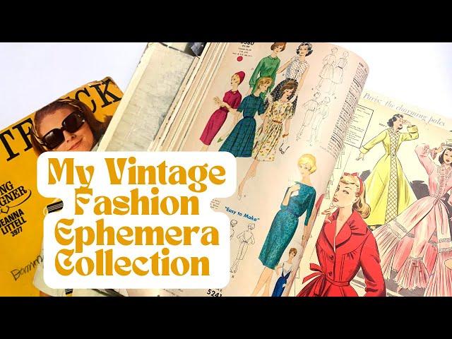 My Vintage Fashion Paper Collection - Books, Ephemera and Ads for Junk Journals and Collage!