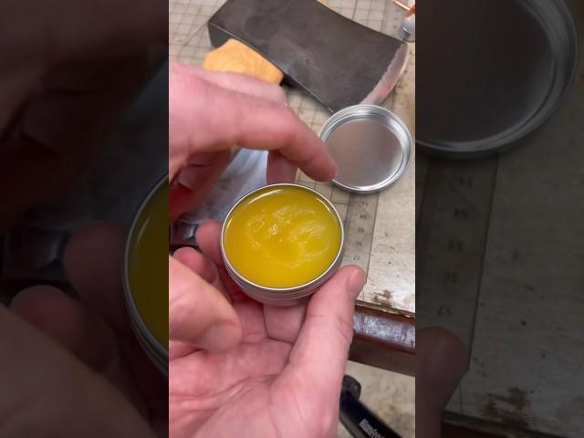 Basic axe maintenance - Boiled Linseed oil and wax - #axehandle #axe #asmrsounds #stumptownaxes