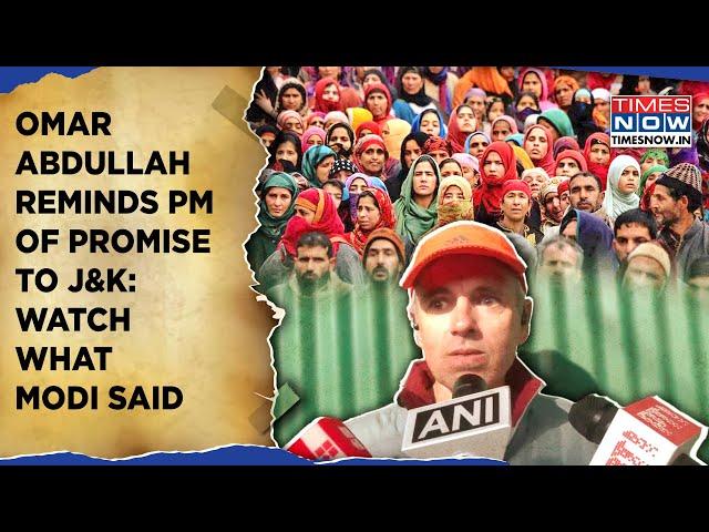 Omar Abdullah Reminds Modi Of Jammu Kashmir Promise As PM Reacts To Mandate | Watch NC, BJP Drama