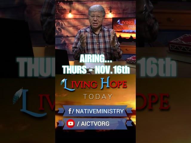 AICTV announcement for LIVING HOPE TODAY- November 16th, 2023