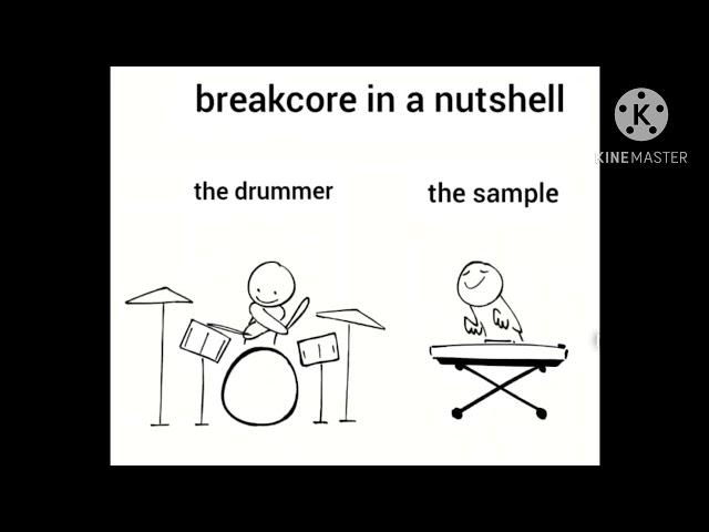 breakcore in a nutshell but it’s the whole music