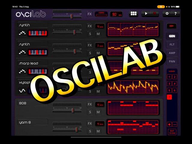 Oscilab Groovebox by Aphelian Labs - Still Good in 2023 - Tutorial for the iPad